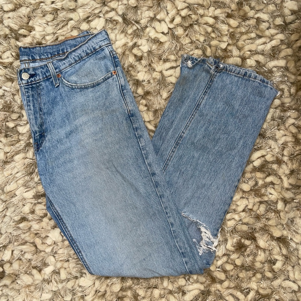 Levi's Blue Straight Leg Jeans Classic Denim